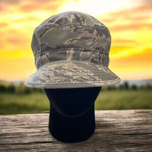 USAF Camo Cap Sz 7 1/2‎ Tactical Utility Military Issue Combat Gear Hunting Camp